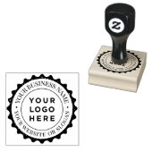 Op maat gemaakt zakelijk logo ronde rubberen stemp rubberstempel (Gestempeld)