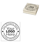 Op maat gemaakt zakelijk logo rubberen stempel (Gestempeld)