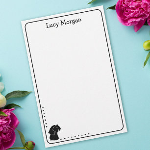Op maat gemaakt zwart Lab Cute hond kunst briefpap Briefpapier