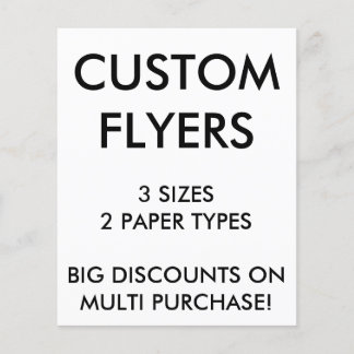 Op maat gemaakte 11,4x14,2 cm Flyers Leeg Sjabloon