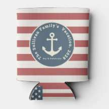 Op maat gemaakte 4 juli BBQ familie naam maritiem
