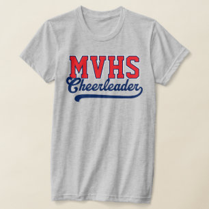 Op maat gemaakte 4-letter hoge school initialen ch t-shirt