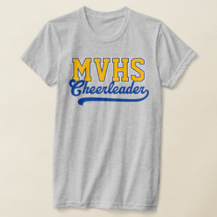 Op maat gemaakte 4-letter hoge school initiële che t-shirt