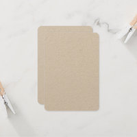 Op maat gemaakte 8,9 cm x 12,7 cm Kraft uitnodigin