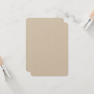 Op maat gemaakte 8,9 cm x 12,7 cm Kraft uitnodigin Kaart