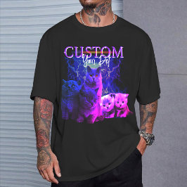 Op maat gemaakte 90s Bootleg Rap T-shirt met foto 
