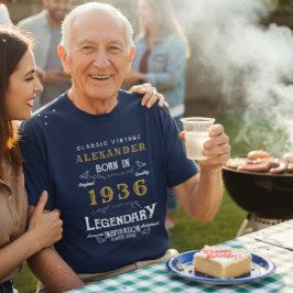 Op maat gemaakte 90ste verjaardag T-shirt - Gebore
