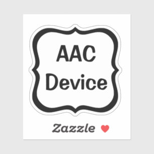 Op maat gemaakte AAC-label vinyl sticker