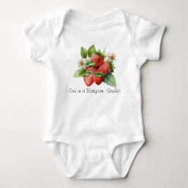 Op maat gemaakte aardbeien stomp Baby Body Pakje Romper