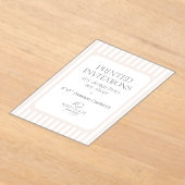 Op maat gemaakte acryl uitnodigingen - Wilde Peach (Laagn)