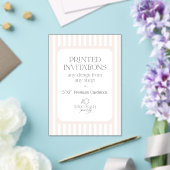 Op maat gemaakte acryl uitnodigingen - Wilde Peach (Insitu (Huwelijk))