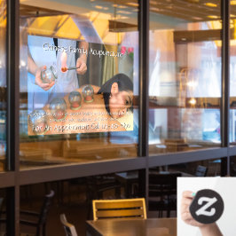 Op maat gemaakte acupunctuur cupping therapie bedr raamsticker