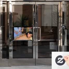 Op maat gemaakte acupunctuur cupping therapie bedr raamsticker