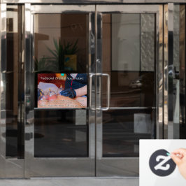 Op maat gemaakte acupunctuur cupping therapie bedr raamsticker