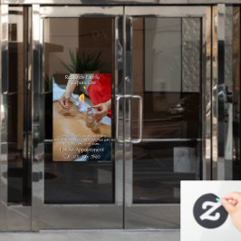 Op maat gemaakte acupunctuur cupping therapie bedr raamsticker