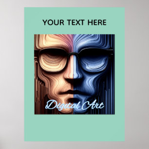 Op maat gemaakte afdruk, standaard 76 x 102 cm hal poster