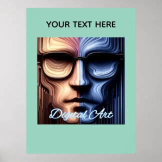 Op maat gemaakte afdruk, standaard 76 x 102 cm hal poster