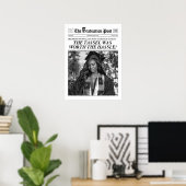 Op maat gemaakte afstudeerkrant, stijlvolle afstud poster (Thuiskantoor)