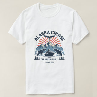 Op maat gemaakte Alaska-cruise voor familie matchi T-shirt