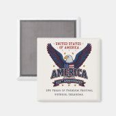 Op maat gemaakte Amerikaanse 250e magneet voor bed (Voorkant / Achterkant)