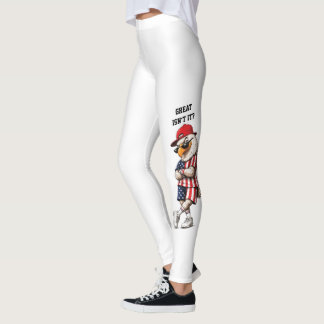 Op maat gemaakte Amerikaanse adelaar grappige patr Leggings