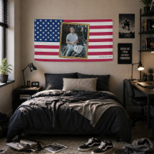 Op maat gemaakte Amerikaanse vlag met jouw foto, s