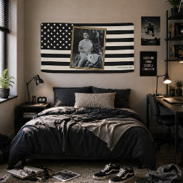 Op maat gemaakte Amerikaanse vlag met jouw foto, S Spandoek