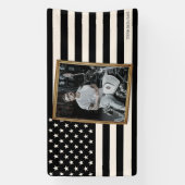 Op maat gemaakte Amerikaanse vlag met jouw foto, S Spandoek (Verticaal)