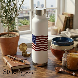 Op maat gemaakte Amerikaanse vlag waterfles patrio