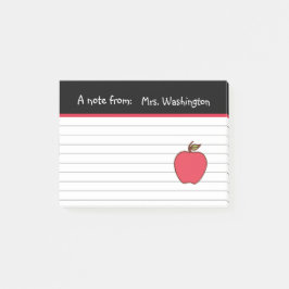 Op maat gemaakte appel Post It Notes cadeau voor l
