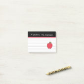 Op maat gemaakte appel Post It Notes cadeau voor l (Op bureau)