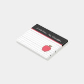 Op maat gemaakte appel Post It Notes cadeau voor l (Schuin)