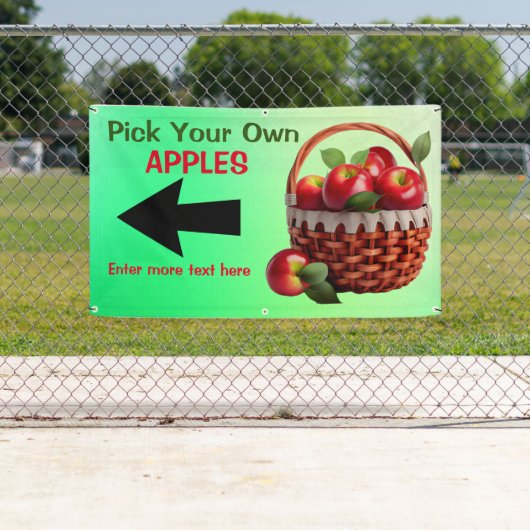 Op maat gemaakte appels te koop. Kies je eigen Spandoek (Insitu)