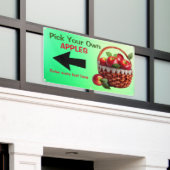Op maat gemaakte appels te koop. Kies je eigen Spandoek (Buitenkant Gebouw)