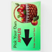 Op maat gemaakte appels te koop. Kies je eigen Spandoek (Verticaal)