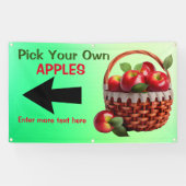 Op maat gemaakte appels te koop. Kies je eigen Spandoek (Horizontaal)