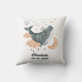 Op maat gemaakte Aquarius-babynursery voor de ster Kussen (Achterkant)