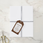 Op maat gemaakte Argyle handgemaakte kunstenaar ca Cadeaulabel (Met Touw)