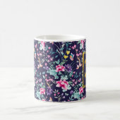 Op maat gemaakte Art Deco mok met bloemendesign (Center)