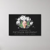 Op maat gemaakte Art Nouveau-daisykrans ter nageda Canvas Afdruk (Voorkant)