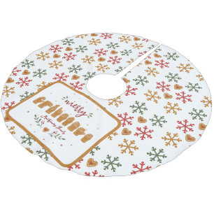 Op maat gemaakte ASL Prettig Kerst Gingerbread han Kerstboom Rok