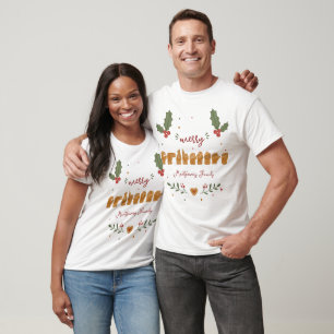 Op maat gemaakte ASL Prettig Kerst Gingerbread Han T-shirt