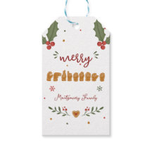 Op maat gemaakte ASL Prettig kerstfeest peperkoekh