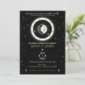 Op Maat gemaakte Astrologie Zodiac Maan Teken Trou Kaart (Staand voorkant)