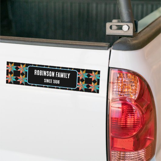 Op maat gemaakte auto-accessoires patchwork quilt bumpersticker (Op Truck)