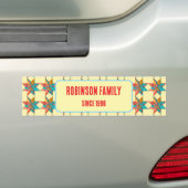 Op maat gemaakte auto-accessoires patchwork quilt bumpersticker (Op auto)