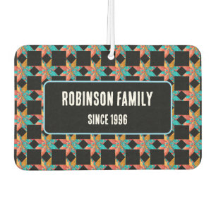 Op maat gemaakte auto-accessoires patchwork quilt luchtverfrisser