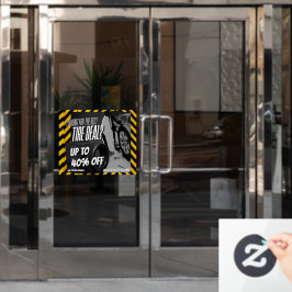 Op maat gemaakte autobandenwinkel banden sale tot  raamsticker