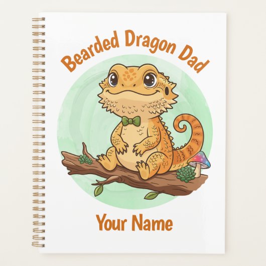 Op maat gemaakte Baarddraagder Papa Planner (Voorkant)