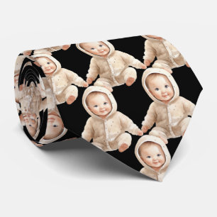 Op Maat Gemaakte Baby Foto Uitknip Zwart Kraagstro Stropdas